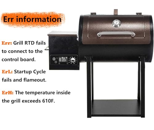 Control Board for Pit Boss Pellet Grill， for Pit Boss PB440D2/PB1150G etc Grill,with W/LCD Display Adjustable Temperature Size - size: Control Board