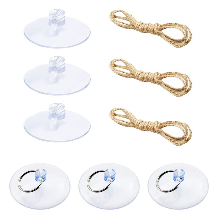 Knana 6pcs Reptile Terrarium Suction Cups for Bearded Dragon Hammock | Easy to use & clean|Powerful suction & Stability|Reptile Replacement Hammock Suction Cups
