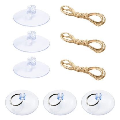 Knana 6pcs Reptile Terrarium Suction Cups for Bearded Dragon Hammock | Easy to use & clean|Powerful suction & Stability|Reptile Replacement Hammock Suction Cups
