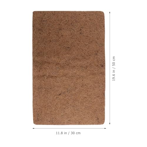 Healifty 3pcs Reptile Coconut Fiber Mat Natural Breathable Bedding Liner Mats for Reptile Pet Box No Deformation Terrarium Supplies