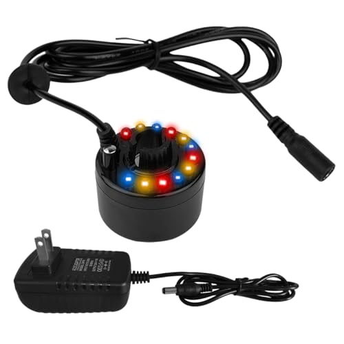 PULACO Mist Maker, Indoor Fountain Mister Foggers, Small Pond Fog Machine Atomizer Air Humidifier Perfect for Water Feature, Halloween