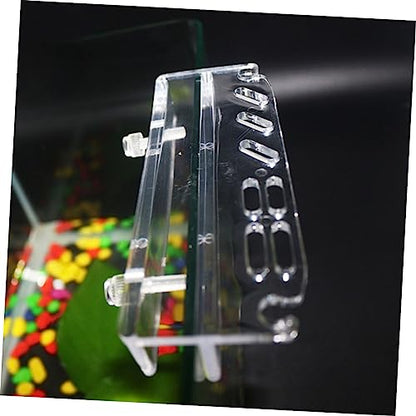 KESYOO Fish Tank Tweezers and Scissors Storage Rack Acrylic Aquarium Tool Holder for Organized Cleaning Wall-Mounted Accessory Rack for Aquatic Plants and Supplies