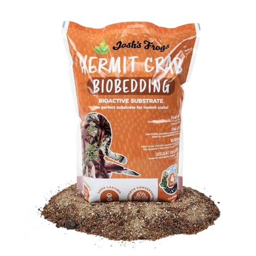 Josh's Frogs Hermit Crab BioBedding Bioactive Substrate, 4 Quart | Sand Included - size: 4 Quart (Sand included)