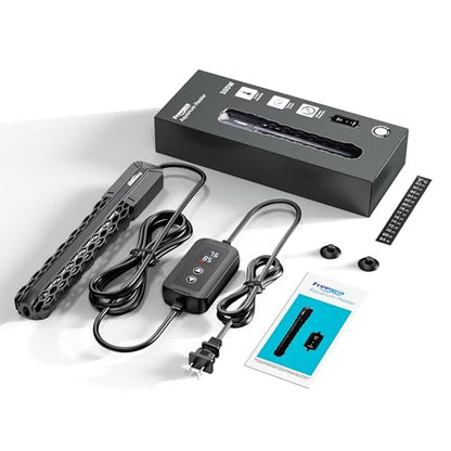 FREESEA Adjustable Aquarium Heater 40-75Gal: 300W 64-95°F Precise Control | Holds Temperature Steady Within 1° F for TropicalFish Community Tanks - External Digital Controller & Dry Run Protection - size: 300W(40-75gallon)