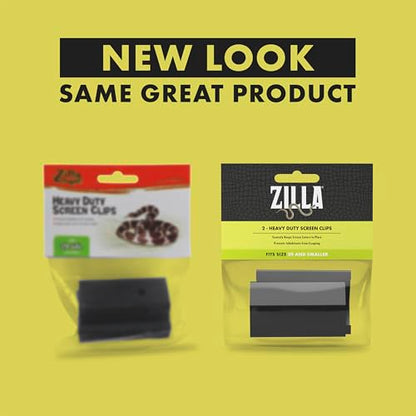 Zilla Heavy Duty Screen Clips, Secures Screen Covers to Terrarium, Fits Size 5 to 29 G, 2 pack, Small | Secures Screen Covers to Terrarium, Fits Size 5 to 29 G - size: Small