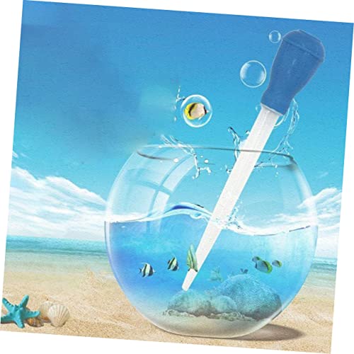 VANZACK 3pcs Aquarium Clean Pipette Dropper for Fish Tank Water Change and Debris Removal Measurement Scale - color: Blue