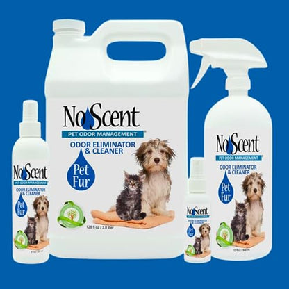 No Scent Pet Fur Odor Spray & Rinseless Cleaner for Dog, Cat, Hamster, Small Animal & Furry Pets (2 Fl Oz / 59 mL) - size: 2 Fl Oz (Pack of 1)