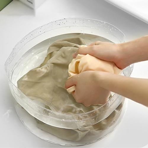 Light Weights Bucket Water Container Portable Clear Folding Bucket Basins for Outdoor Garden Camping Fishing Washing, Large