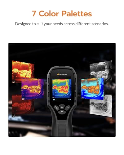 GT16S Thermal Camera,AI Scene Detection,Thermometer Mode | -4°F-1202°F, Temp Alarm, 240×240 UIRA-IR Resolution, Infrared Camera, 11h Runtime, Thermal imager for HVAC Home Inspection