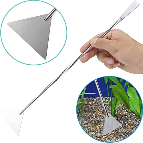 15in Aquascaping Tools, 4 in 1 Long Aquarium Tweezers Scissors Spatula, Stainless Steel Aquatic Plants Aquascaping Tools Set for Fish Starter Kits, Aquariums Tank and Terrarium