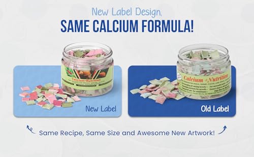 Calcium + Nutrition - For Breeding, Strong Shells, Healthy Molts, 100% Natural, Does Not Dissolve in Water, Fast Sinking For Aquatic Shrimp, Snails, Plecos and more! Biologist Made in USA