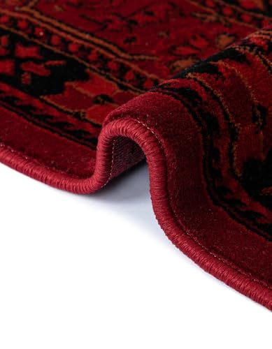 Unique Loom Tekke Collection Area Rug - Sheibani (3' 3" x 5' 3" Rectangle, Red/ Black) - size: 3'1" x 5'3" (Rectangular)