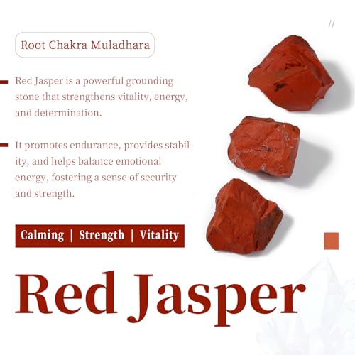 SUNYIK 1LB Natural Raw Red Jasper Stones Rock for Tumbling Cabbing | Irregular Healing Crystal Rock Stones for Aquarium, Terrarium Fish Tank, Fountain Rocks, Jewelry Making, Rock Collections - color: Red Jasper(0.9"-2")