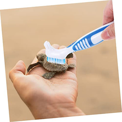 Aquatic Tortoise Shell Cleaning Brush Turtle Shell Mud Dirt Remover Brush for Fish Tank and Reptile Tank Cleaning
