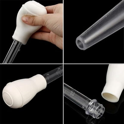 WEAVERBIRD White Manual Fish Tank Water Changer Aquarium Dropper, 30ml Aquarium Clean Pipette Dropper, Fish Tank Cleaning Waste Remover, 11-inch Aquarium Gravel Cleaning Straw - color: White