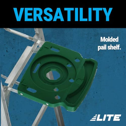 LITE 6-Foot Aluminium Step Ladder with Tool Tray, 225-Pound Load Capacity, Type II, LP-2211-06
