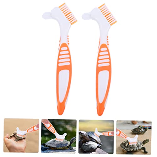 Balacoo 6pcs Multi-Functional Turtle Shell Brush Dense Bristles for Mud Dirt Removal Reptile Tank Cleaner
