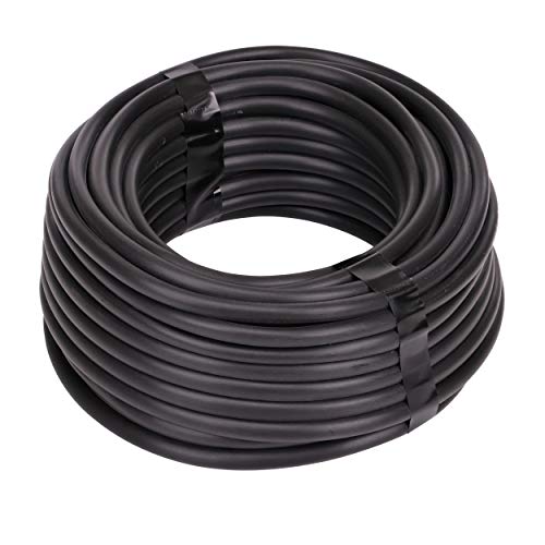 Raindrip 016005VP 1/4-Inch Drip Irrigation Supply Tubing, 50-Foot, for Irrigation Drippers, Drip Emitters, Drip Irrigation Parts, and Drip Systems, made with Vinyl, Black - size: 50 Ft, style: Vinyl