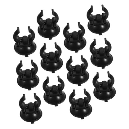 UKCOCO 12Pcs Aquarium Suction Cups with Clips Durable Hose Holders for Fish Tank Setup for Airline Tubing Decorations Shrimp Nests and Reptile Hammocks