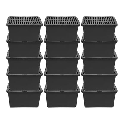SUPVOX 15pcs Reptile Carrier Box with Lid, Breathable Plastic Pet Transport Container, Small Portable Turtle and Lizard Breeding Tank for Travel and Storage