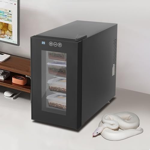 23L Incubator for Hatching Reptile Eggs, Cooling & Heating 50-104°F, Digital | 23L Galvanized steel incubator with insulated glass, ideal for hatching turtle, lizard, snake eggs with stable temp.