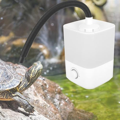Reptile Humidifier Misting System with Large 4L Top Fill Water Tank Adjustable Fog Volume and Quiet Suitable for Home Amphibian Plants, Knob Type