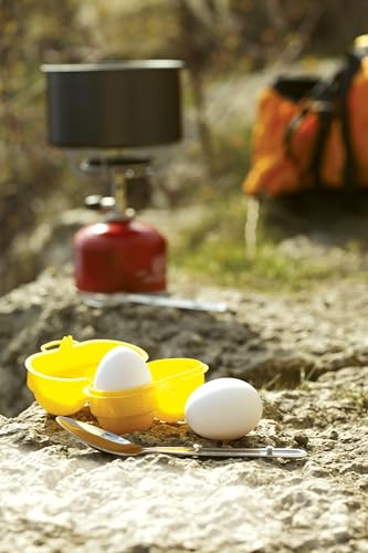 Coghlan's 2-Count Camping Egg Holder – Durable, Compact, Lightweight Storage Container for Outdoor Cooking, Travel, and Camping Adventures - style: 2 Eggs