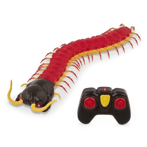 Terra by Battat — RC Centipede Giant Scolopendra Toy with LED Eyes | Remote Control Centipede with 18 Body Segments, Fast Moving Legs and S Shape Wriggle; Electronic Animal Toy for Kids 6+ Years - style: Scolopendra