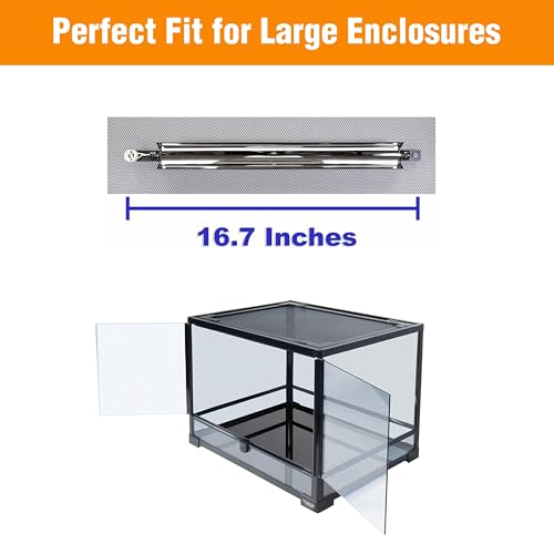 T5HO Single 12” UVB Reptile Light Fixture 15w, Bearded Dragon and Reptile Terrarium Light Fixture