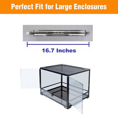 T5HO Single 12” UVB Reptile Light Fixture 15w, Bearded Dragon and Reptile Terrarium Light Fixture