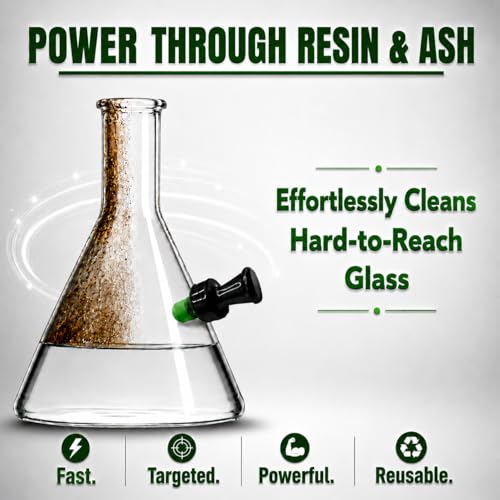 The Magic Cleaner Magnetic Glass Cleaner Kit |Mini, 12mm Size | For Water Pipes, Vases, Windows, Aquariums, Small, & all Shapes & Sizes | Cleans Hard to Reach Stains | Scrub via Magnet Glass Cleaner