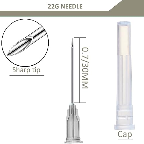 5 Pack 10ml Syringe, With 22G Needle, Dispensing Individually Wrapped