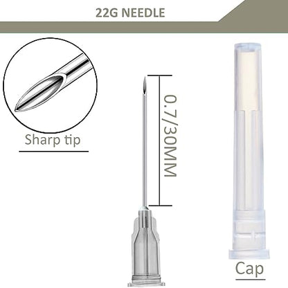 5 Pack 10ml Syringe, With 22G Needle, Dispensing Individually Wrapped