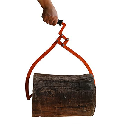 20" Log Tongs Logging Skidding Tongs Non-Slip Grip- Log Lifting, Handling, Dragging & Carrying Tool