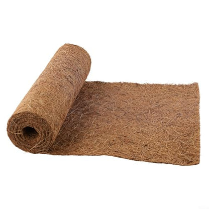 Natural Coconut Palm Mat Liner for Hanging Baskets Planters Terrariums Cuttable Coir Floor Mat Reptile Habitat Garden Decor 20x100cm(25 x 100cm) - size: 25 x 100cm