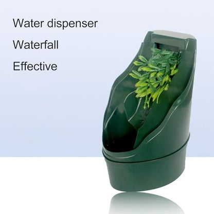 Reptile Drinking Fountain Water Dripper Living Aqua Waterfall for Lizard Turtle Snake Spiders