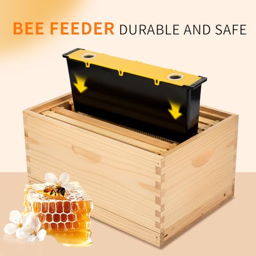 Feeder Beehive Frame 2 Pack 6.5L Bee Feeder Update Feeder Deep Frame Water Feeder Beekeeping Supplies Equipment Tools - size: 2 Pack 6.5 L