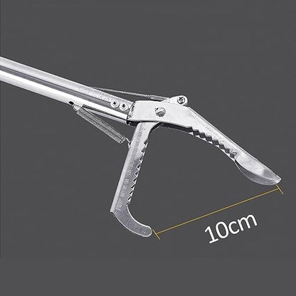 Snake Catcher Reptile Grabber Rattlesnakes Grabber Fish Catcher Stainless Steel Foldable Seafood Tongs Snake Clip Durable Self Lockable Tool, 75cm