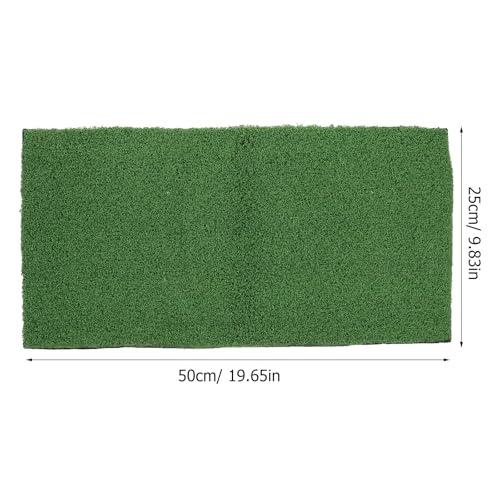 FAVOMOTO Fake Turf for Aquarium Turtle Basking Platform Turf Artificial Grass for Turtle Tank Fish Tank Simulation Climbing Platform Mat 19.68 X 9.84 X 0.19 in