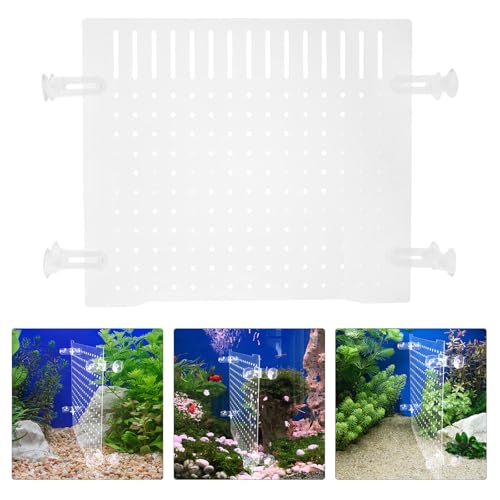 GLEAVI Fish Tank Divider Acrylic Aquarium Separator with Suction Cups 35x30cm Isolation Board for Reptile and Fish Tank Separation