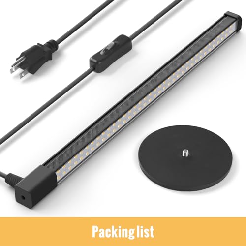Vertical Grow Light, 72 LEDs Full Spectrum Bar, 5000K, T5, 11W | 1.4FT Grow Light, Wide Illumination Area Full Spectrum, Aluminum Housing, On/Off Switch for Houseplants