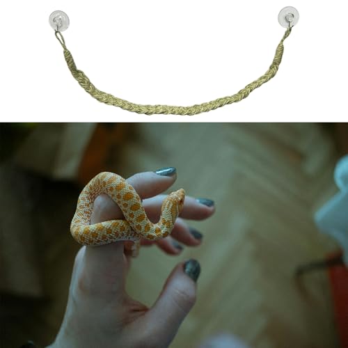 Snake Climbing Rope, Snakes Enrichment Toys, Ball Python Tank Accessories, Snake Enclosure Decor for Ball Python Small Reptile