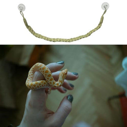 Snake Climbing Rope, Snakes Enrichment Toys, Ball Python Tank Accessories, Snake Enclosure Decor for Ball Python Small Reptile
