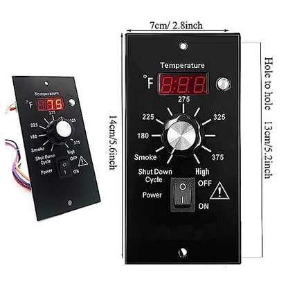 Digital Thermostat Pro Controller Compatible with Traeger Wood Pellet Grills, Traeger Grill Replacement Parts Upgrade Control Board Panel Temperature Thermometer, with RTD Probe Sensor