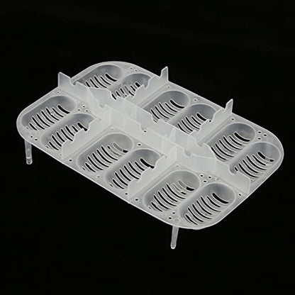YUYTE Box for Snakes 12 Grids Snakes Lizards Reptiles Eggs Incubator Tray with – and Easy to Egg Hatcher Box, Ideal for Hatching, Lizards, Geckos, and More