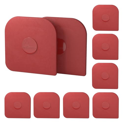 Pan Scraper, 10 Pcs Pot & Dish Scraper Plastic, Sturdy Scraper Kitchen Tool, Red | Pot Scraper Non Scratch for Cast Iron, Pot and Pan Cleaning, Food Scraper for Dishes, Home & Apartment Essentials, Red - color: Red, size: 10 Pcs