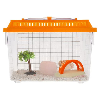 Needzo Plastic Colorful Bridge Toy for Hermit Crabs and Small Animals, Bridges for Reptile Cages, 3 x 6.5 Inches (Bridge with Base)
