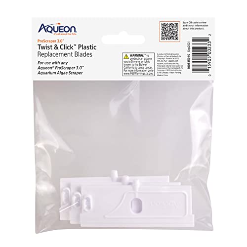 Aqueon ProScraper 3.0™ Twist & Click™ Plastic Replacement Blades, 3 Pack - size: One Size, style: Plastic Replacement Blades