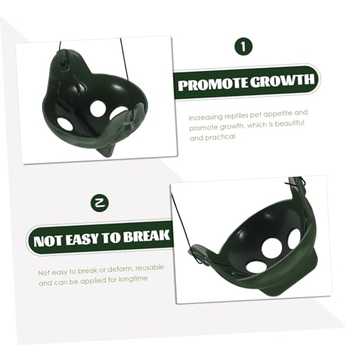 GANAZONO Aquatic Frog Habitat with Rest Platform Multifunctional Terrarium for Toads Tadpoles and Small Aquatic Pets Easy to Install Decorative Reptile Accessory Green - color: Green