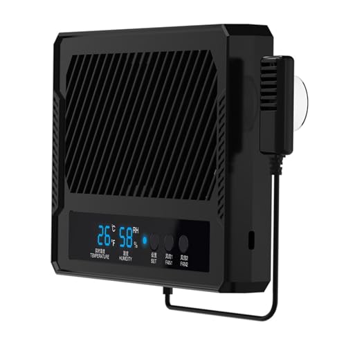 Ventilation Fan for Reptile Enclosure Double Fan for Humid Environments, and